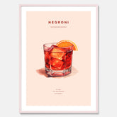 Tavla med en Negroni Poster – Affisch med drink, drinkposter