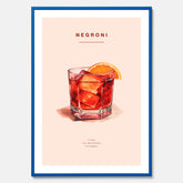 Tavla med en Negroni Poster – Affisch med drink, drinkposter