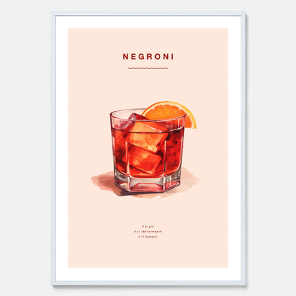 Tavla med en Negroni Poster – Affisch med drink, drinkposter