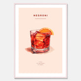 Tavla med en Negroni Poster – Affisch med drink, drinkposter