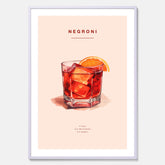 Tavla med en Negroni Poster – Affisch med drink, drinkposter