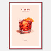 Tavla med en Negroni Poster – Affisch med drink, drinkposter