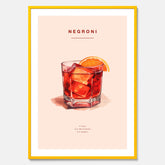 Tavla med en Negroni Poster – Affisch med drink, drinkposter