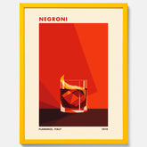 Tavla med en Negroni drink poster – Affisch med cocktail, drinkposter med cocktail