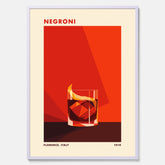 Tavla med en Negroni drink poster – Affisch med cocktail, drinkposter med cocktail