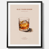 Canvastavla med en Old Fashioned Poster – Affisch med drink, drinkposter