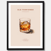 Tavla med en Old Fashioned Poster – Affisch med drink, drinkposter