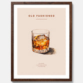 Tavla med en Old Fashioned Poster – Affisch med drink, drinkposter