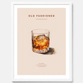 Tavla med en Old Fashioned Poster – Affisch med drink, drinkposter