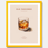 Tavla med en Old Fashioned Poster – Affisch med drink, drinkposter