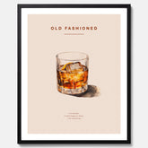 Tavla med en Old Fashioned Poster – Affisch med drink, drinkposter