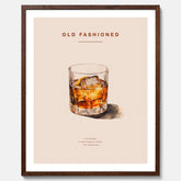 Tavla med en Old Fashioned Poster – Affisch med drink, drinkposter
