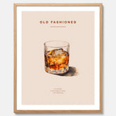Tavla med en Old Fashioned Poster – Affisch med drink, drinkposter