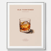 Canvastavla med en Old Fashioned Poster – Affisch med drink, drinkposter