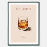 Tavla med en Old Fashioned Poster – Affisch med drink, drinkposter
