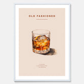 Tavla med en Old Fashioned Poster – Affisch med drink, drinkposter