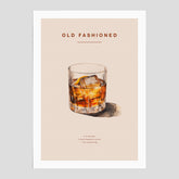 Old Fashioned Poster – Affisch med drink, drinkposter