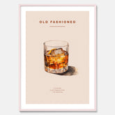 Tavla med en Old Fashioned Poster – Affisch med drink, drinkposter