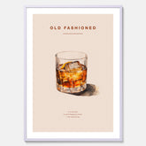 Tavla med en Old Fashioned Poster – Affisch med drink, drinkposter