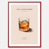 Tavla med en Old Fashioned Poster – Affisch med drink, drinkposter