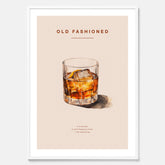 Tavla med en Old Fashioned Poster – Affisch med drink, drinkposter