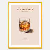 Tavla med en Old Fashioned Poster – Affisch med drink, drinkposter