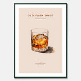 Tavla med en Old Fashioned Poster – Affisch med drink, drinkposter