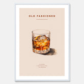 Tavla med en Old Fashioned Poster – Affisch med drink, drinkposter