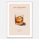 Tavla med en Old Fashioned Poster – Affisch med drink, drinkposter