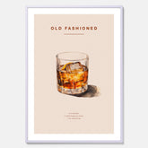 Tavla med en Old Fashioned Poster – Affisch med drink, drinkposter