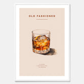 Tavla med en Old Fashioned Poster – Affisch med drink, drinkposter
