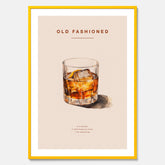 Tavla med en Old Fashioned Poster – Affisch med drink, drinkposter