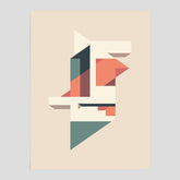 Abstract architecture No.1 poster – Abstrakt illustration