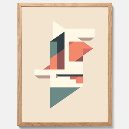 Abstract architecture No.1 poster – Abstrakt illustration