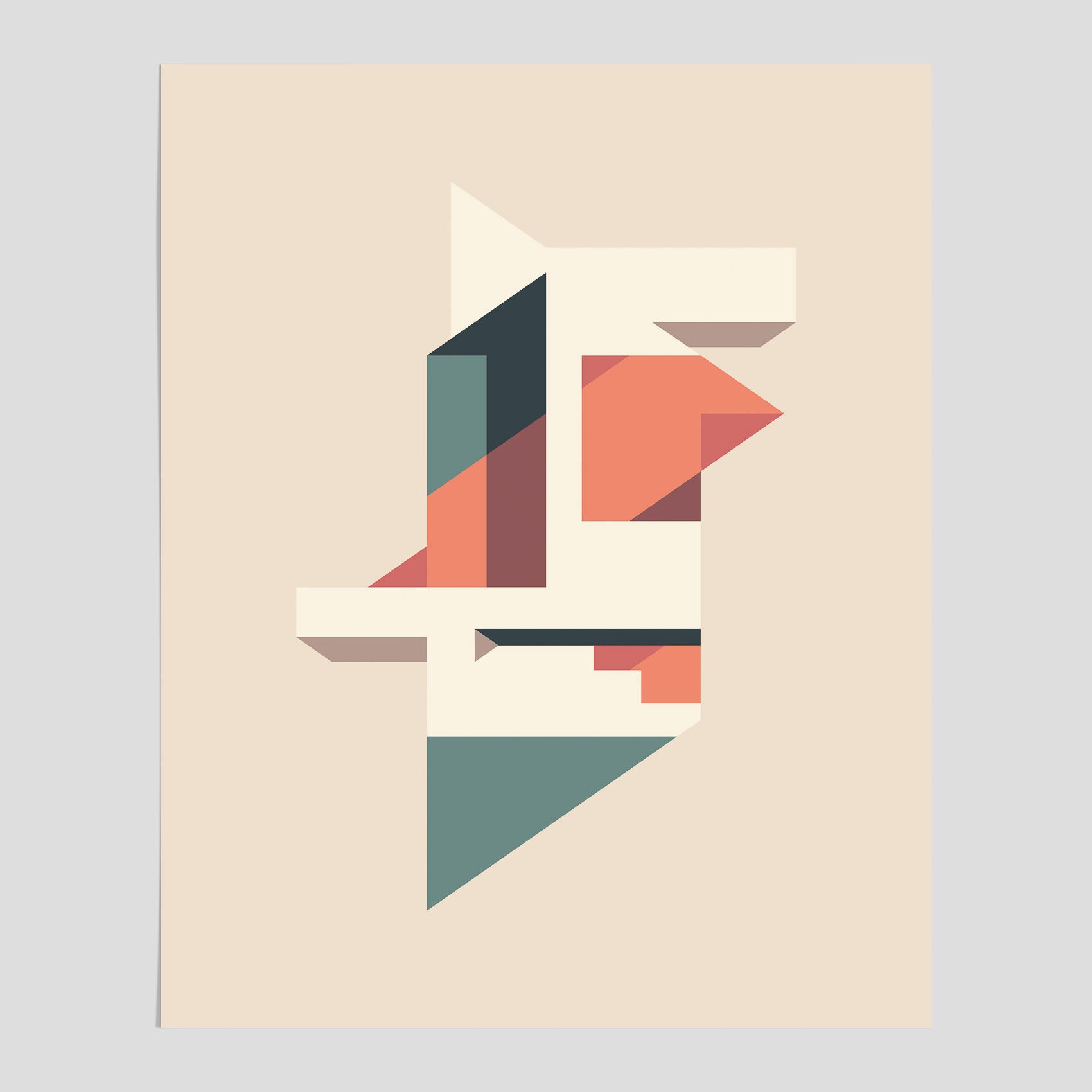 Abstract architecture No.1 poster – Abstrakt illustration