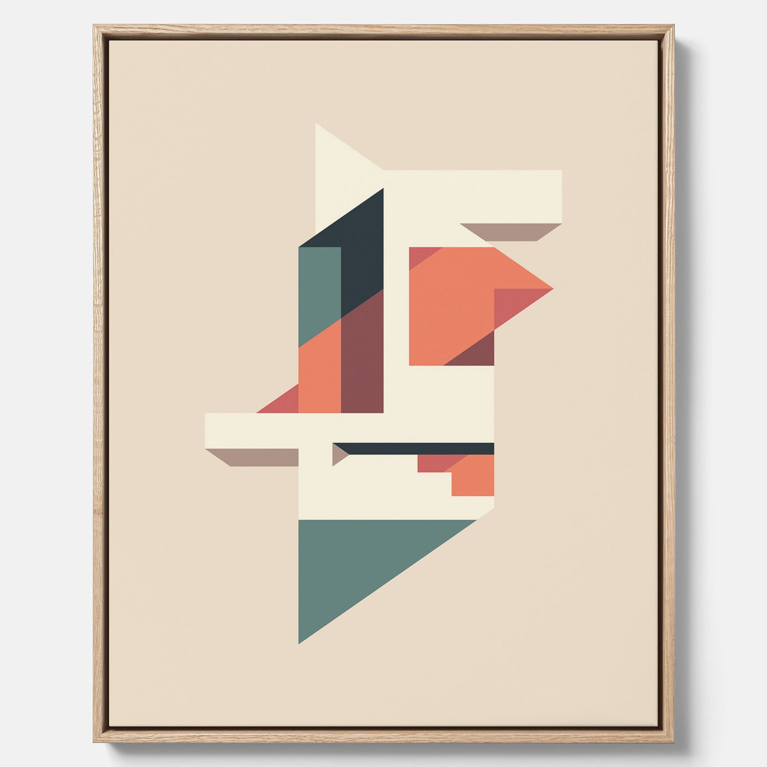 Abstract architecture No.1 canvas – Abstrakt illustration