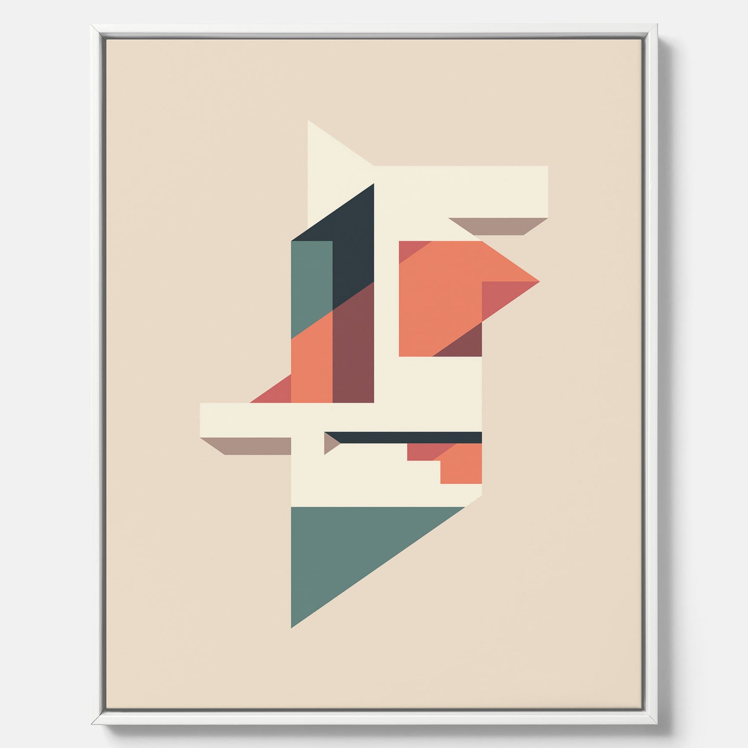 Abstract architecture No.1 canvas – Abstrakt illustration