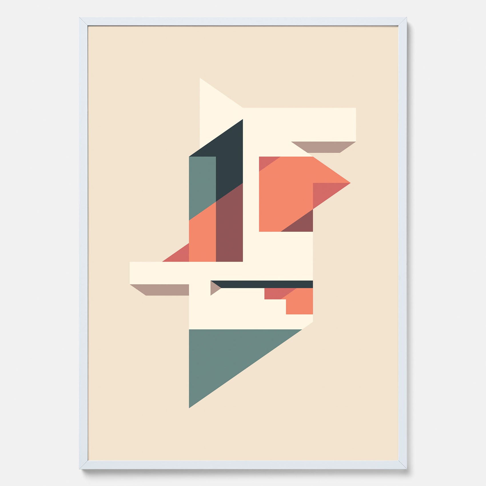 Abstract architecture No.1 poster – Abstrakt illustration