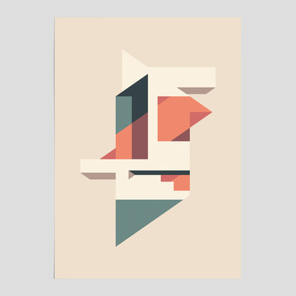 Abstract architecture No.1 poster – Abstrakt illustration