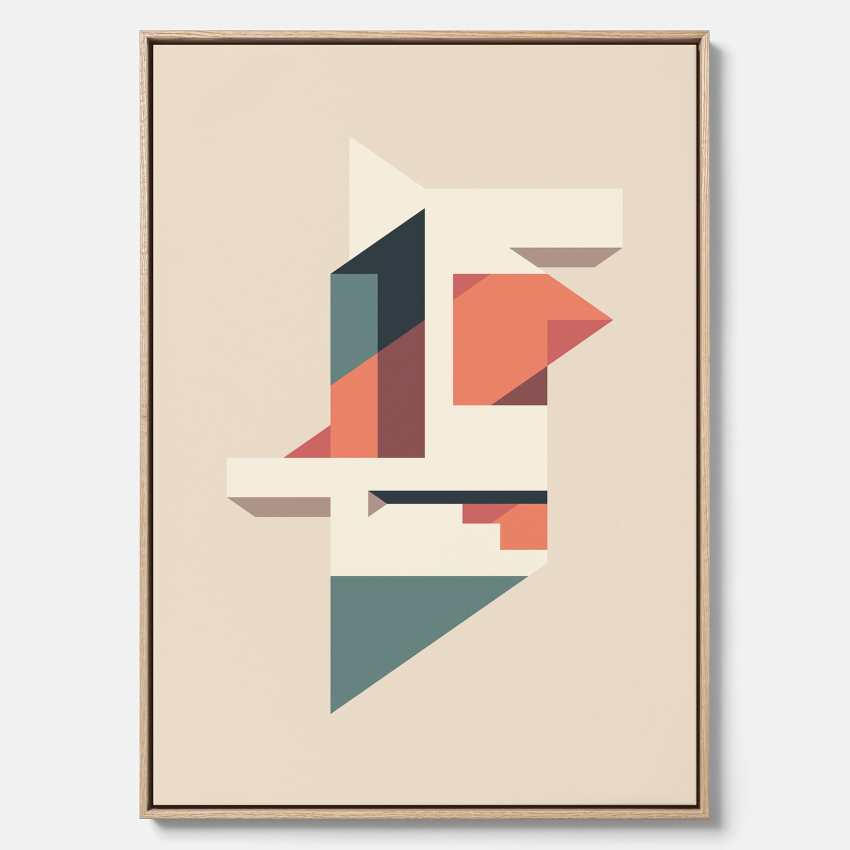 Abstract architecture No.1 canvas – Abstrakt illustration