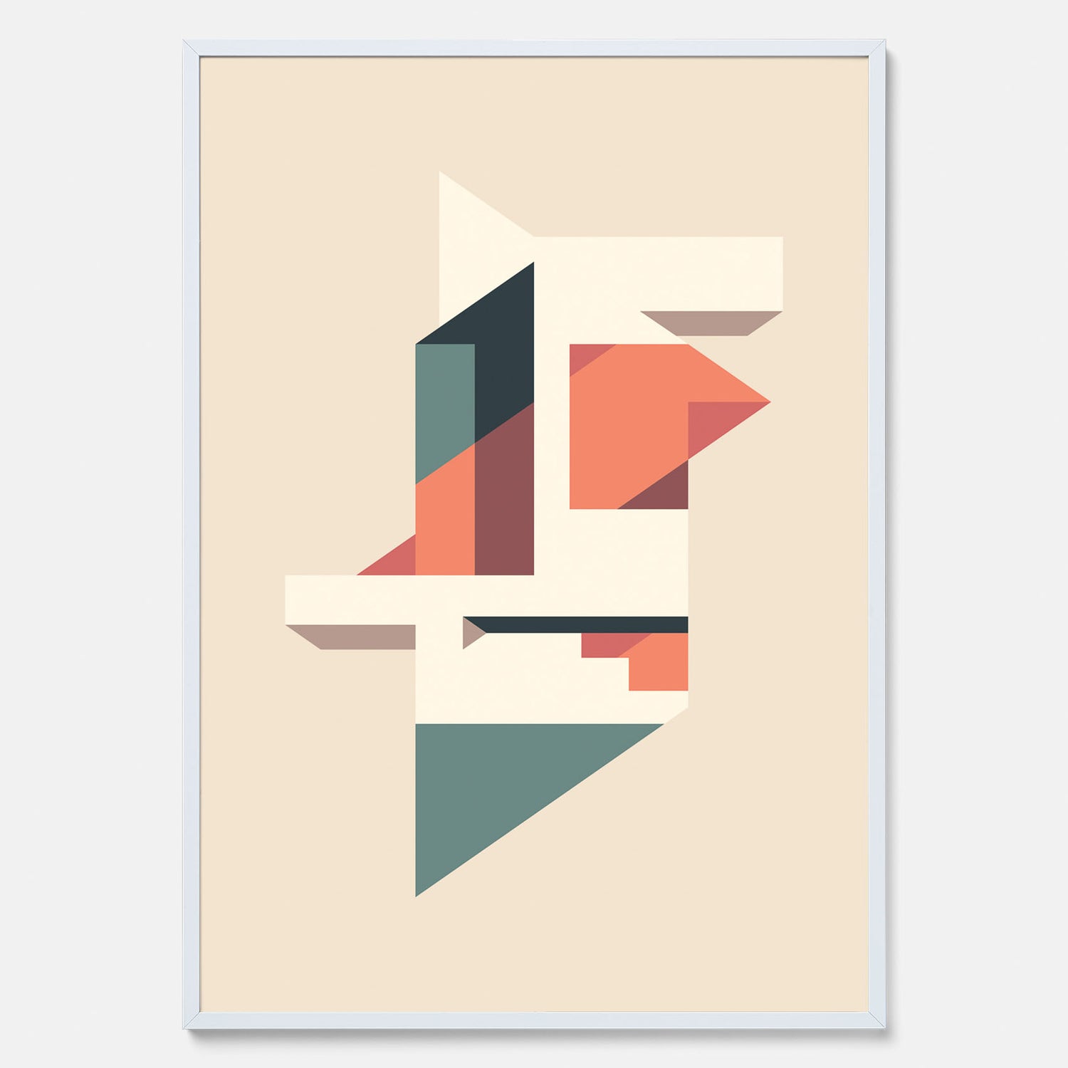 Abstract architecture No.1 poster – Abstrakt illustration