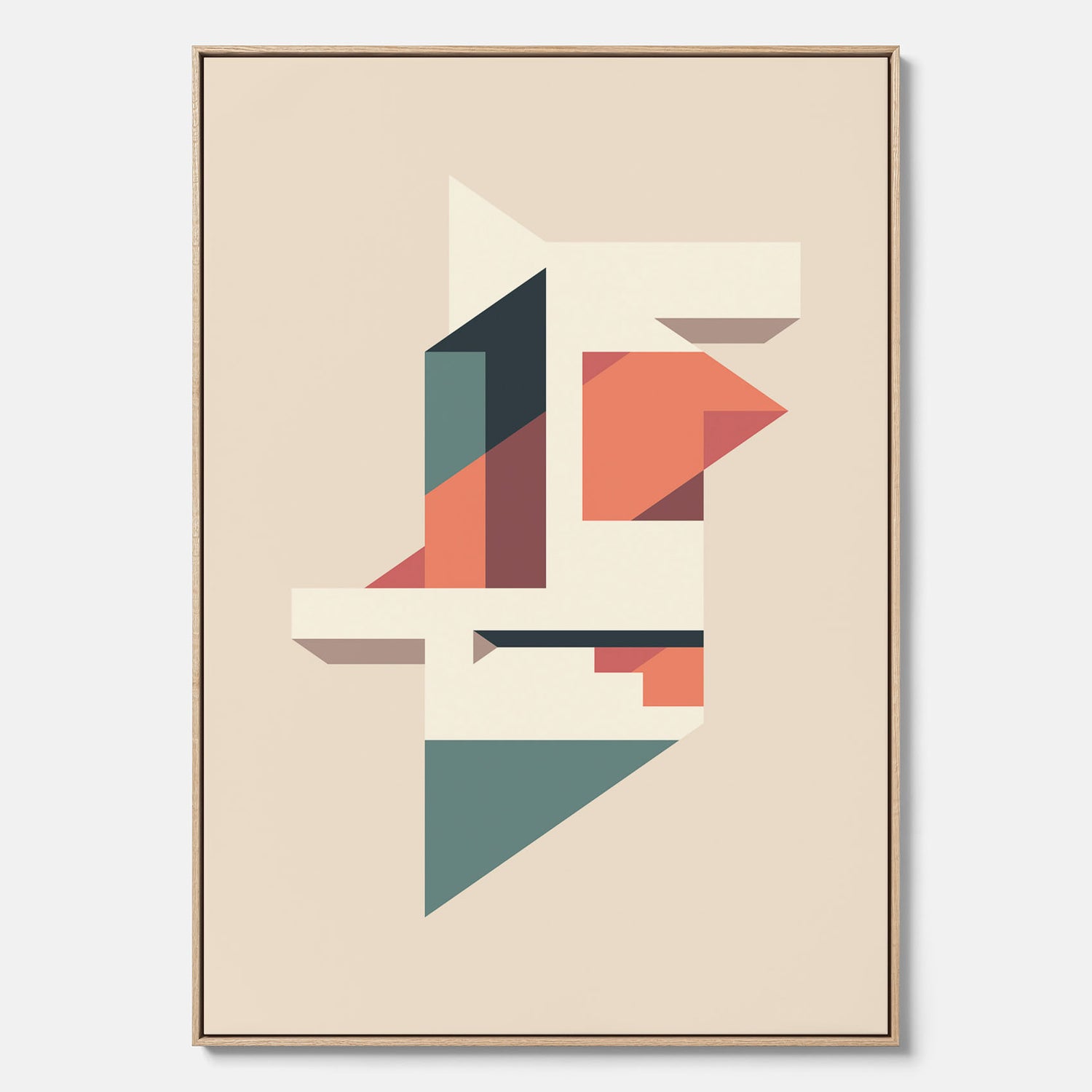 Abstract architecture No.1 canvas – Abstrakt illustration