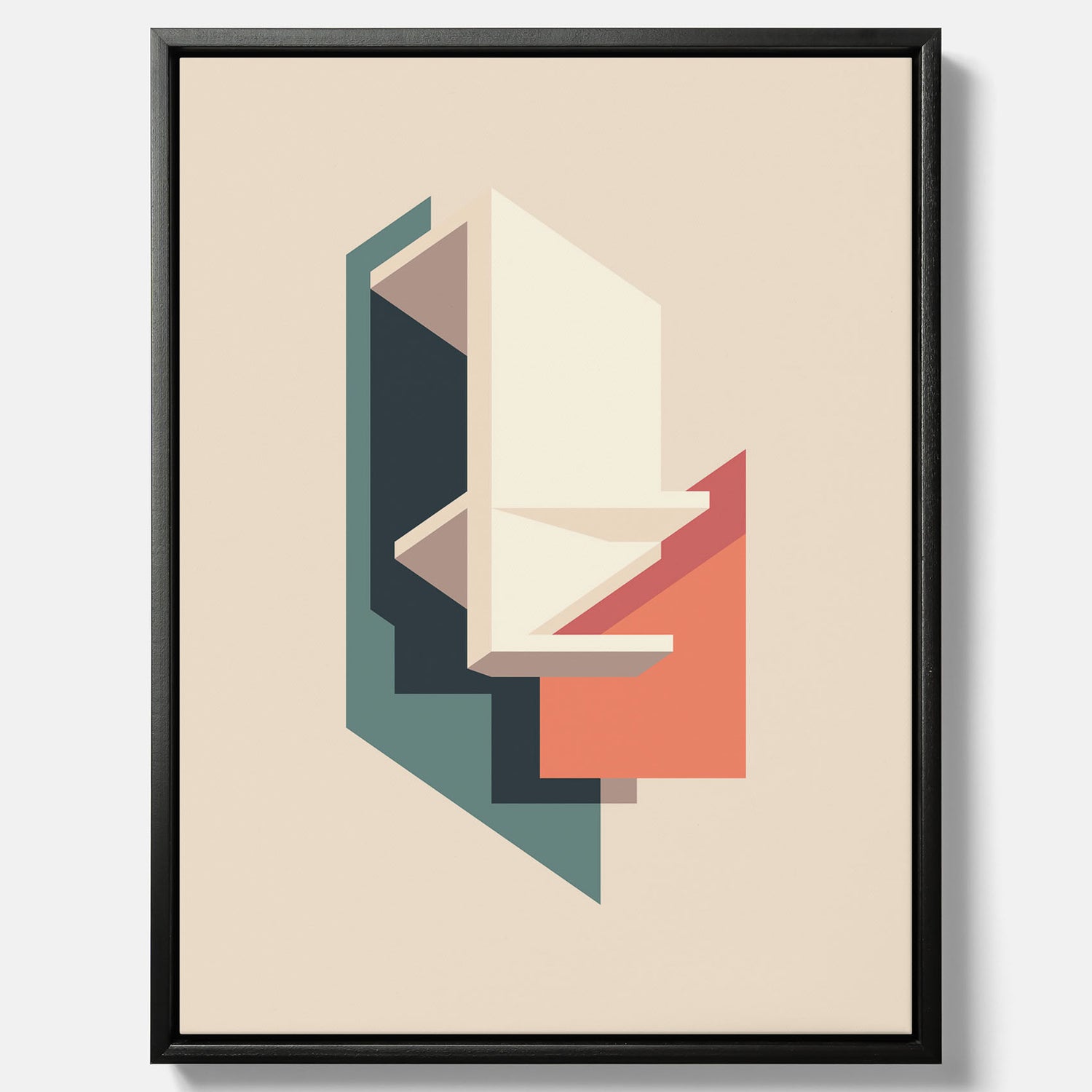 Abstract architecture No.2 poster – Abstrakt illustration canvastavla