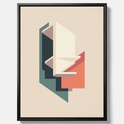 Abstract architecture No.2 poster – Abstrakt illustration canvastavla