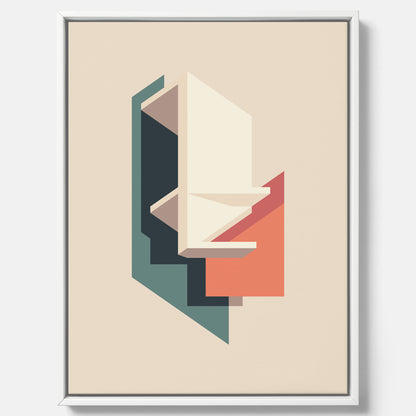 Abstract architecture No.2 poster – Abstrakt illustration canvastavla