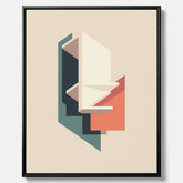 Abstract architecture No.2 poster – Abstrakt illustration canvastavla