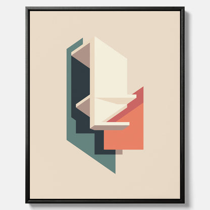 Abstract architecture No.2 poster – Abstrakt illustration canvastavla