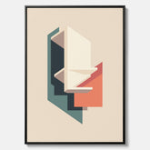Abstract architecture No.2 poster – Abstrakt illustration canvastavla