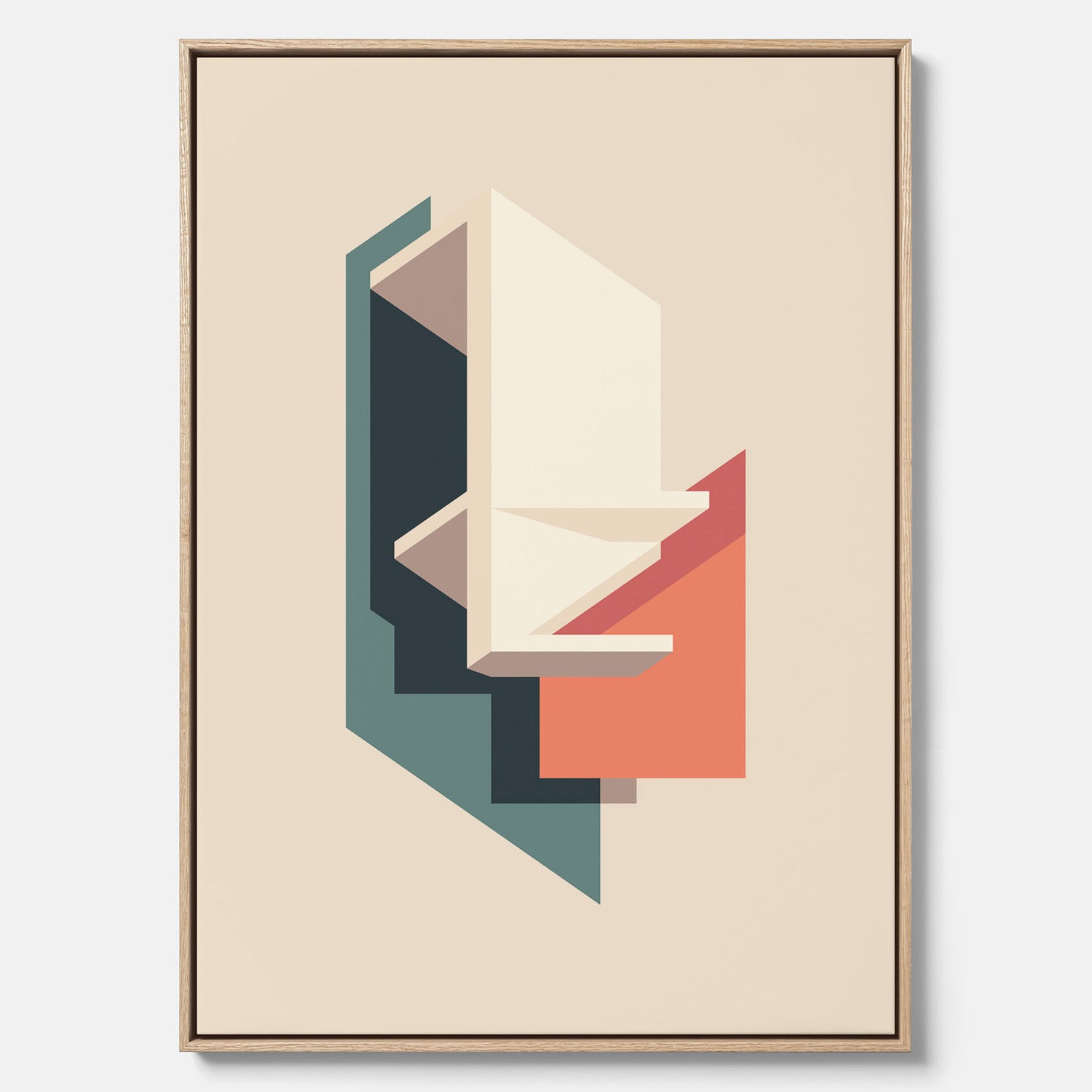 Abstract architecture No.2 poster – Abstrakt illustration canvastavla
