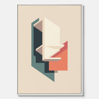 Abstract architecture No.2 poster – Abstrakt illustration canvastavla